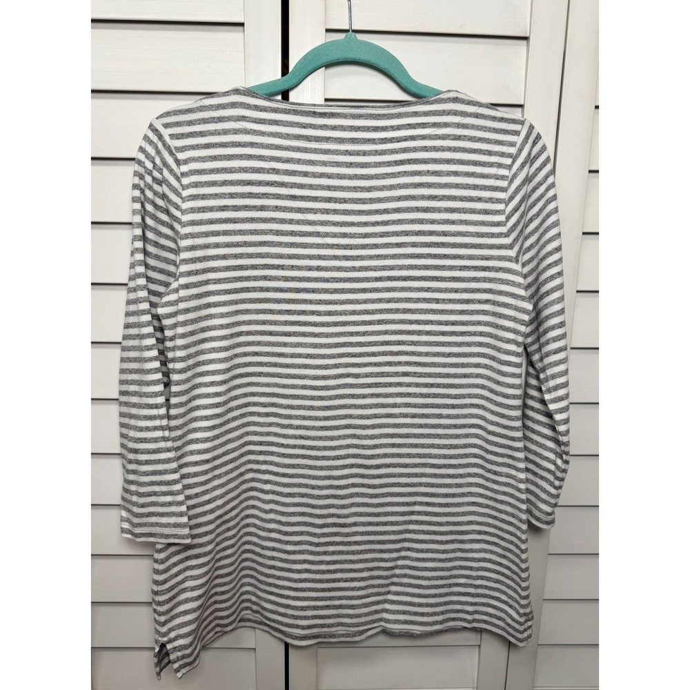Duluth Trading Co Striped 3/4 Sleeve Tunic Stretch Top Casual Women's Size XS - Picture 8 of 8
